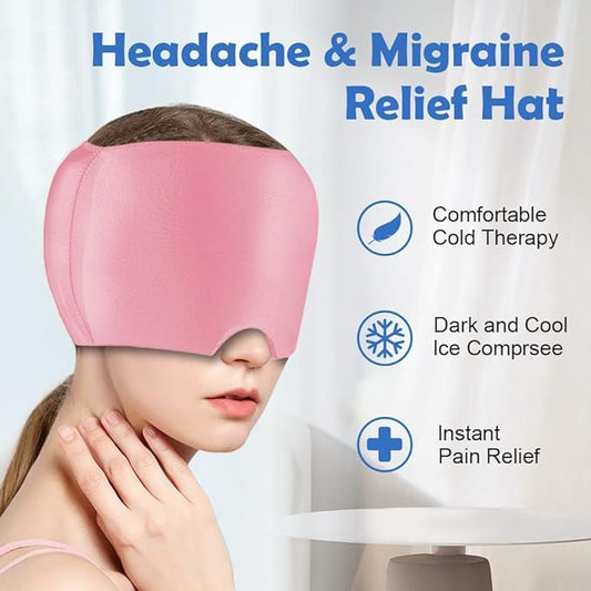 Calmness Migraine Relief Cap — Hot & Cold Gel Therapy